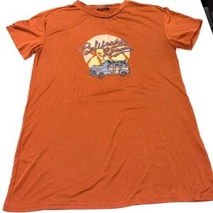 SHEIN “California dreams” Rust Orange Top XLarge